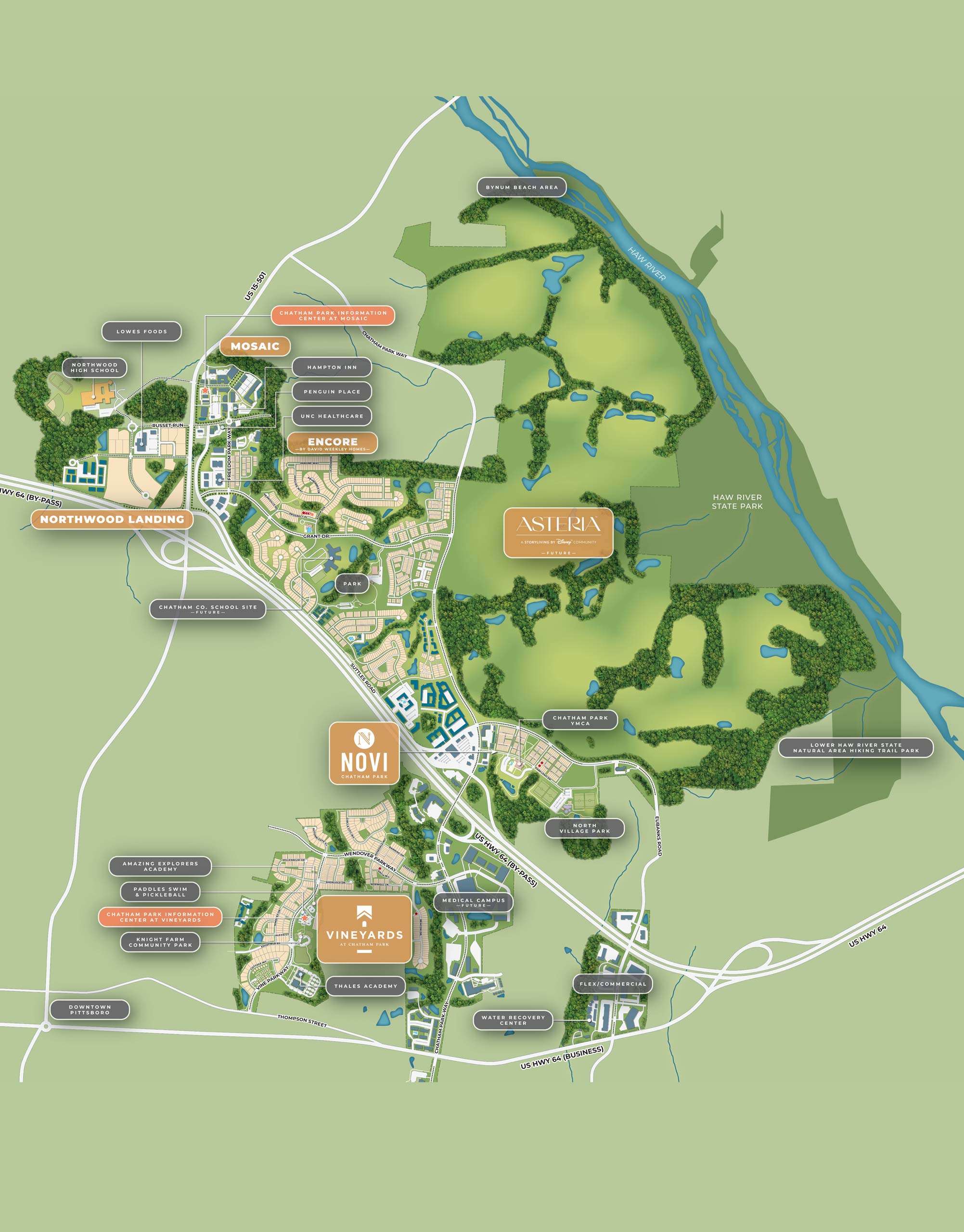 Chatham Park Map